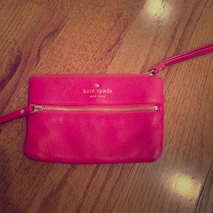 Hot pink Kate Spade wristlet